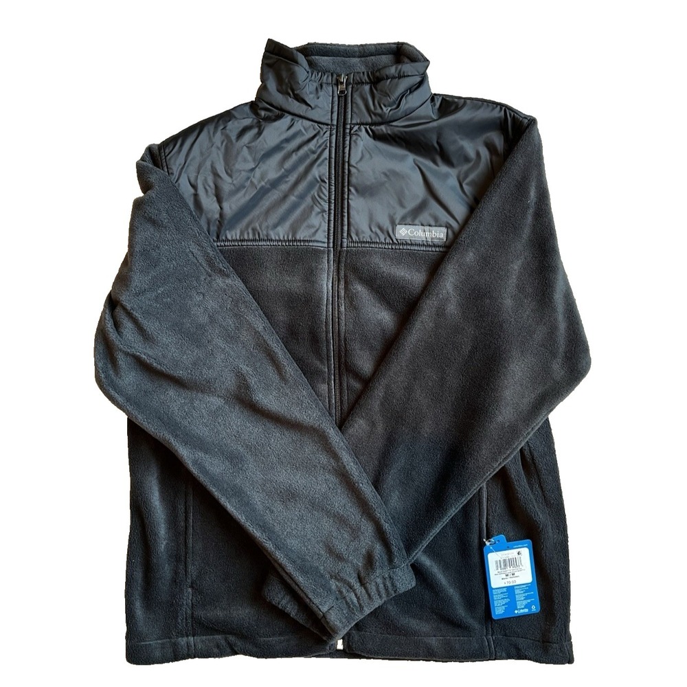 Columbia Men's Mount Grant 2 Tech Full Zip Fleece Jacket Gray, Medium NWT Soft